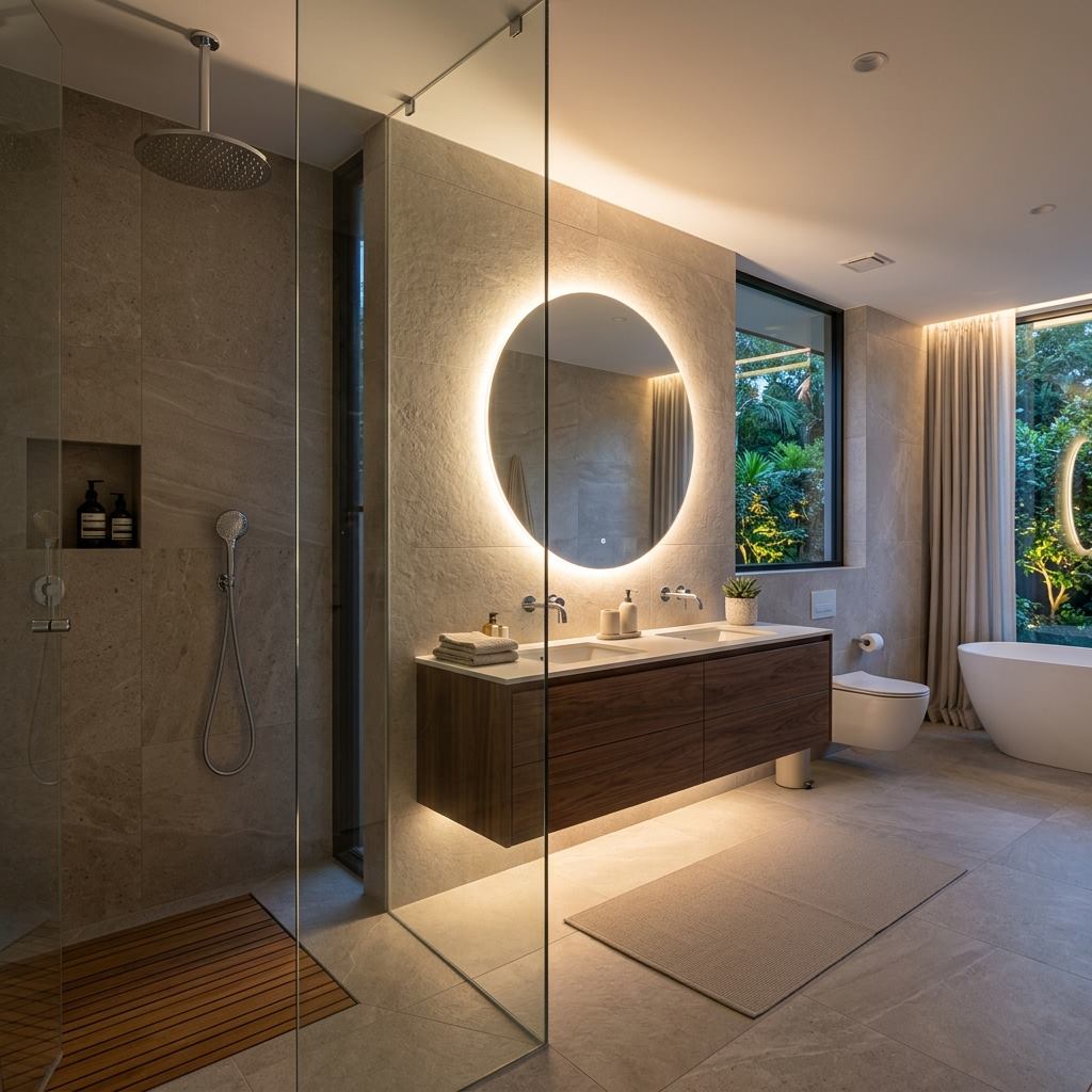 Spa-like bathroom renovation
